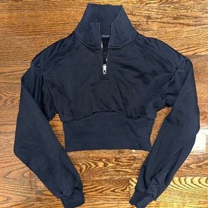Alo Yoga Vixen 1/4 Zip in Black Size Small